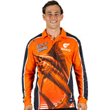 AFL GWS Giants Footy n Fishing Shirt - Adult