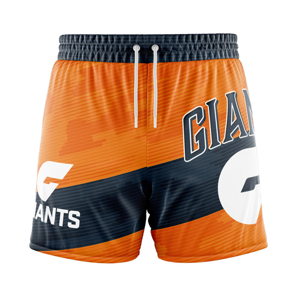 AFL GWS Giants 'Barrel' Board Shorts - Youth