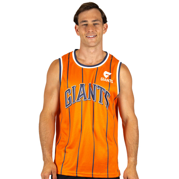 AFL GWS Giants 'Harlem' Basketball Singlet - Adult