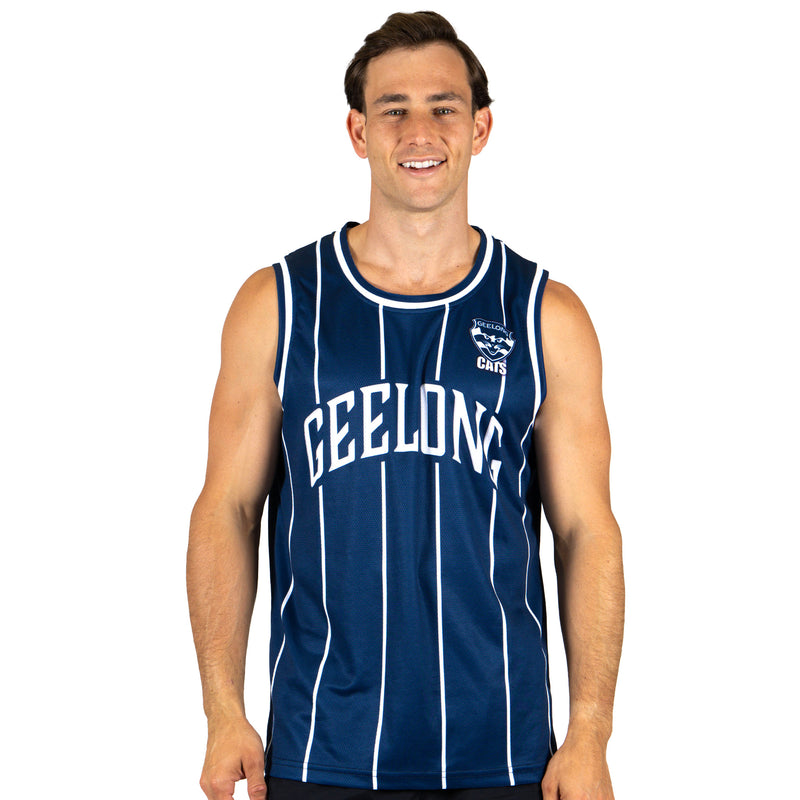 AFL Geelong Cats 'Harlem' Basketball Singlet - Adult