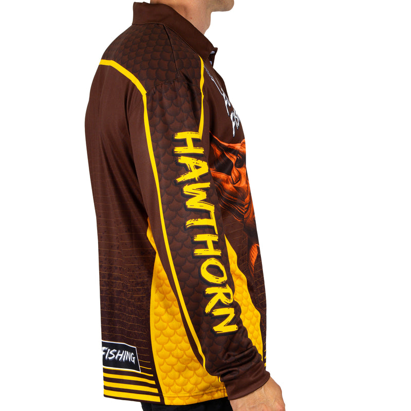 AFL Hawthorn Footy n Fishing Shirt - Adult