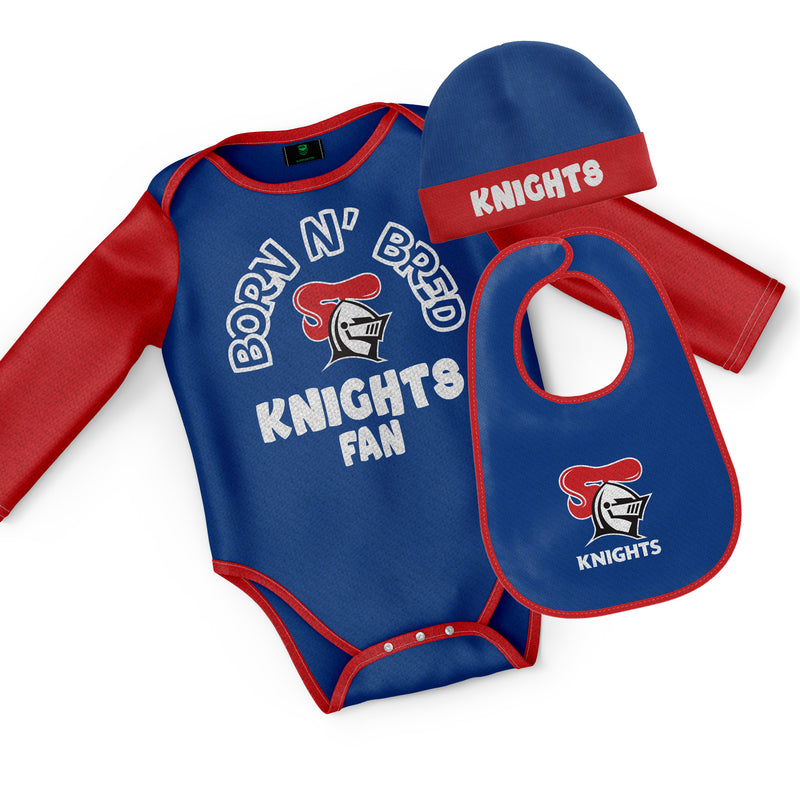 NRL Knights 3pc Infant Gift Set - 'Born & Bred' - Ashtabula