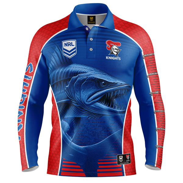 NRL Knights 'Barracuda' Fishing Shirt - Adult