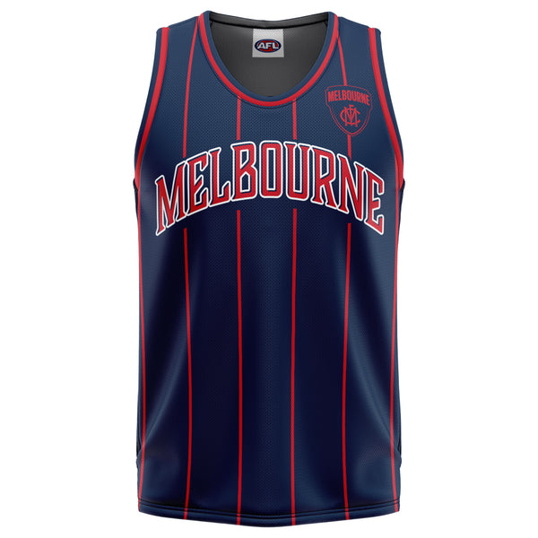 AFL Melbourne Demons 'Harlem' Basketball Singlet - Youth