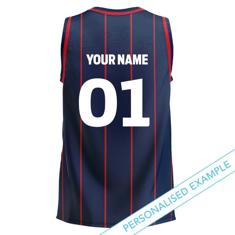 AFL Melbourne Demons 'Harlem' Basketball Singlet - Youth