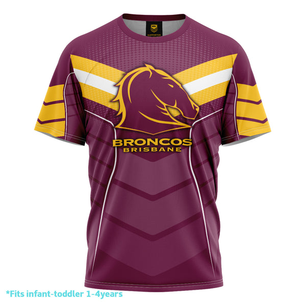 NRL Broncos 'Chevron' Kids Tee