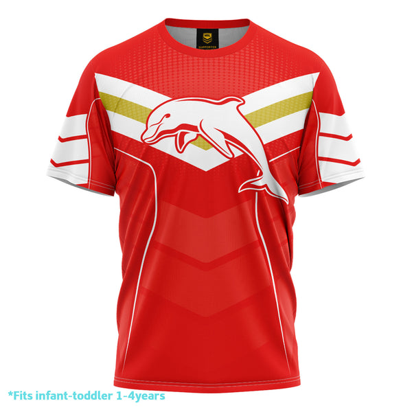 NRL Dolphins 'Chevron' Kids Tee