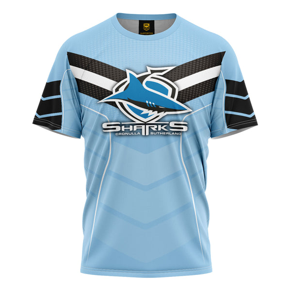 NRL Sharks 'Chevron' Kids Tee - Ashtabula