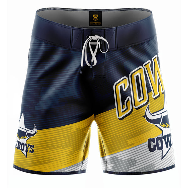 NRL Cowboys 'Barrel' Board Shorts - Ashtabula