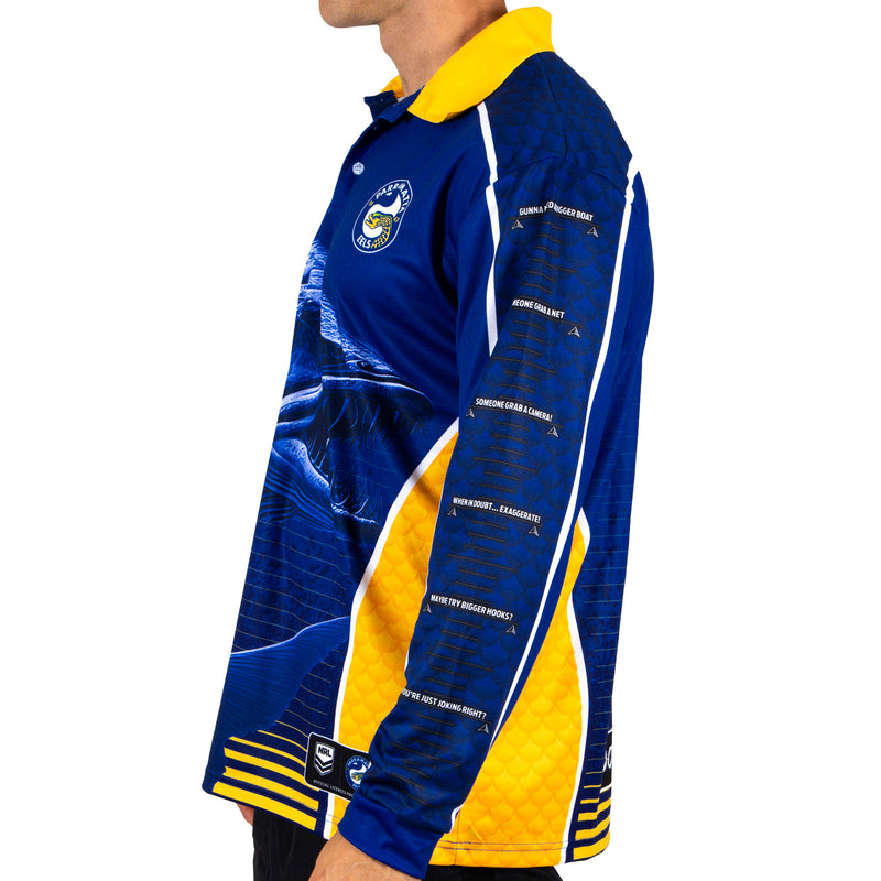 NRL Eels 'Barracuda' Fishing Shirt - Adult