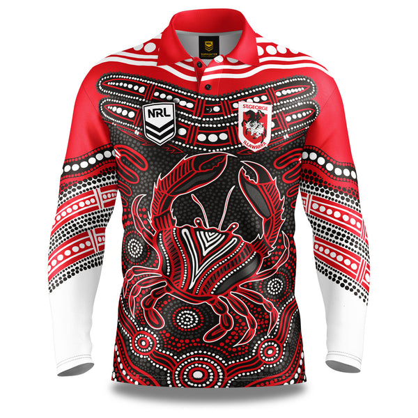 NRL Dragons 'Karumba' Fishing Shirt - Adult - Ashtabula