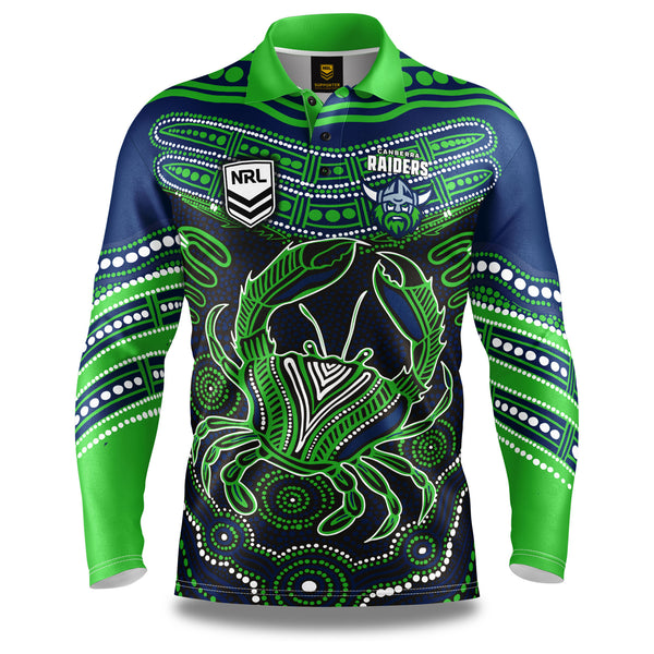 NRL Raiders 'Karumba' Fishing Shirt - Youth - Ashtabula