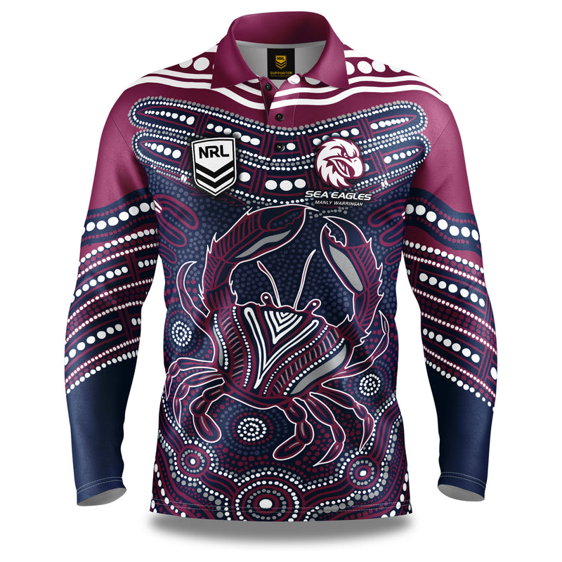 NRL Sea Eagles 'Karumba' Fishing Shirt - Youth - Ashtabula