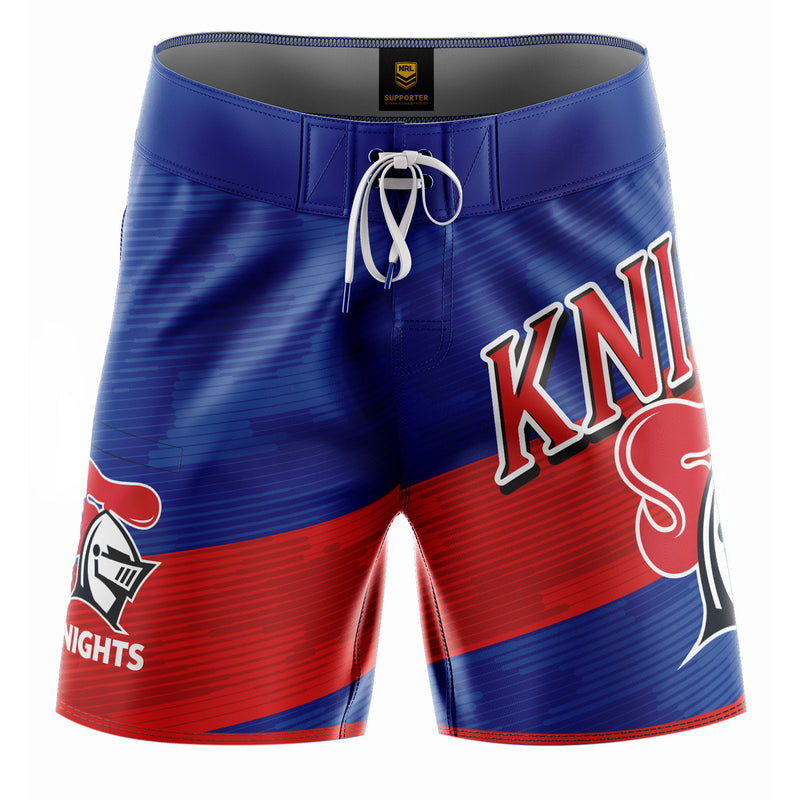 NRL Knights 'Barrel' Board Shorts - Youth - Ashtabula