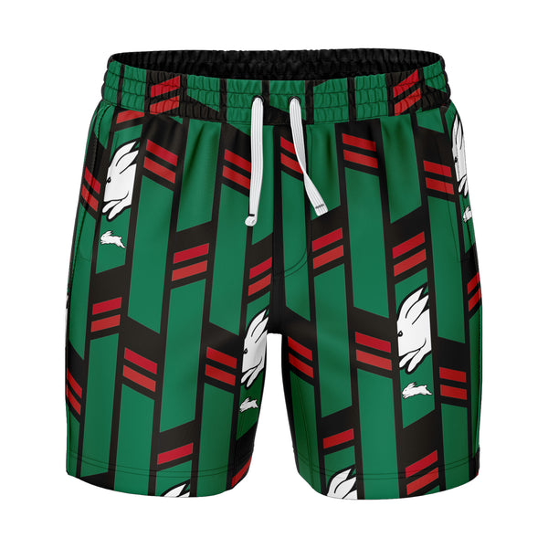 NRL Rabbitohs 'Riviera' Volley Swim Shorts - Ashtabula