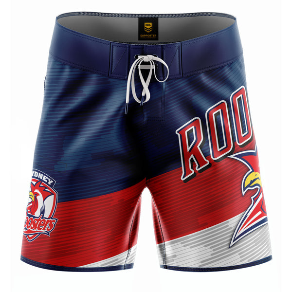 NRL Roosters 'Barrel' Board Shorts - Ashtabula