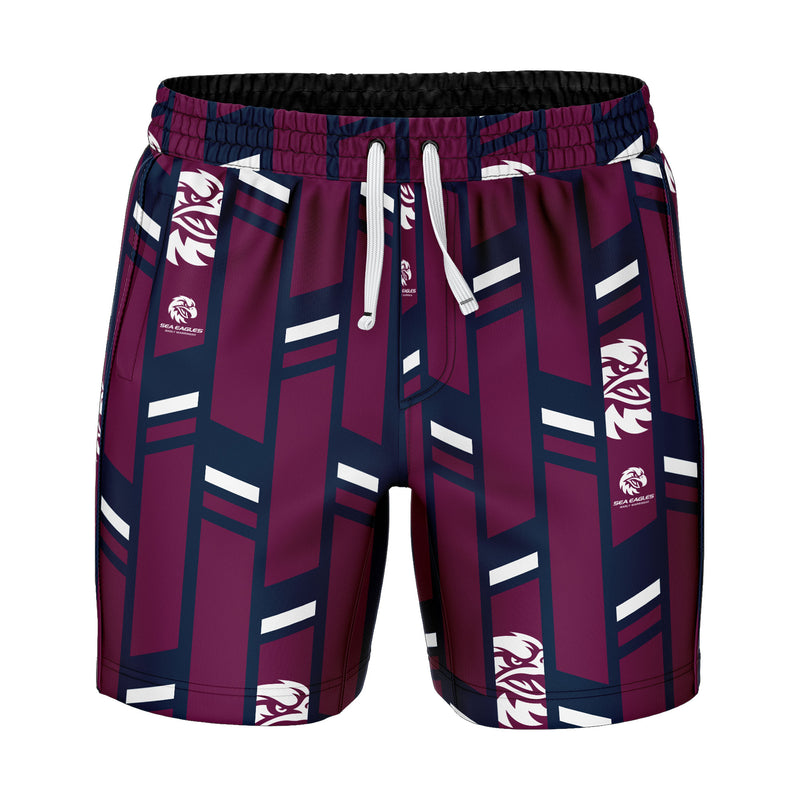 NRL Sea Eagles 'Riviera' Volley Swim Shorts - Ashtabula