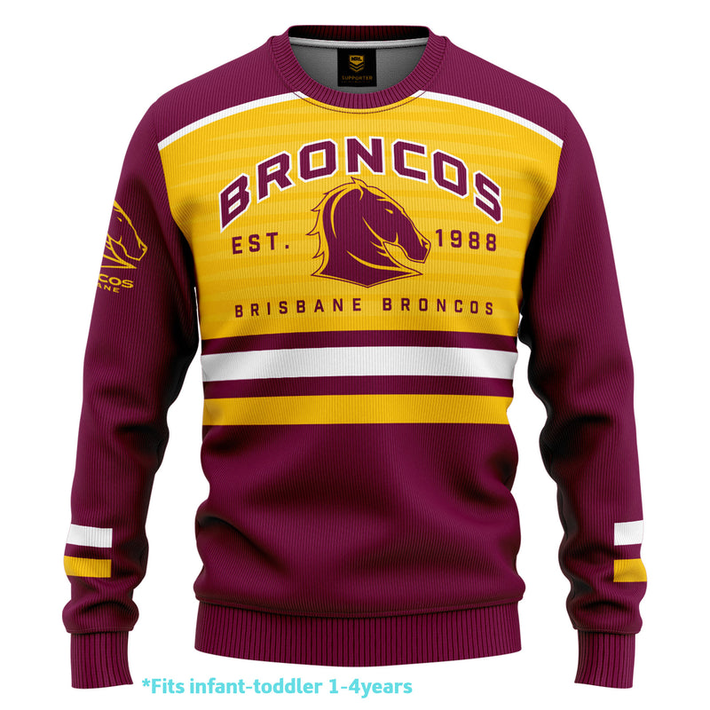 NRL Broncos Kids 'Victory' Pullover