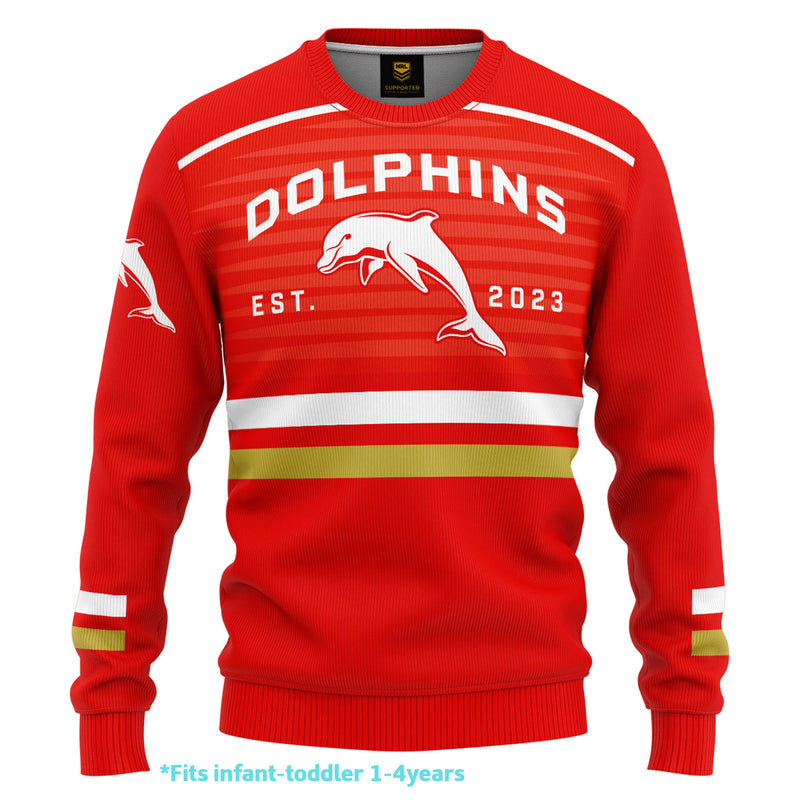 NRL Dolphins Kids 'Victory' Pullover