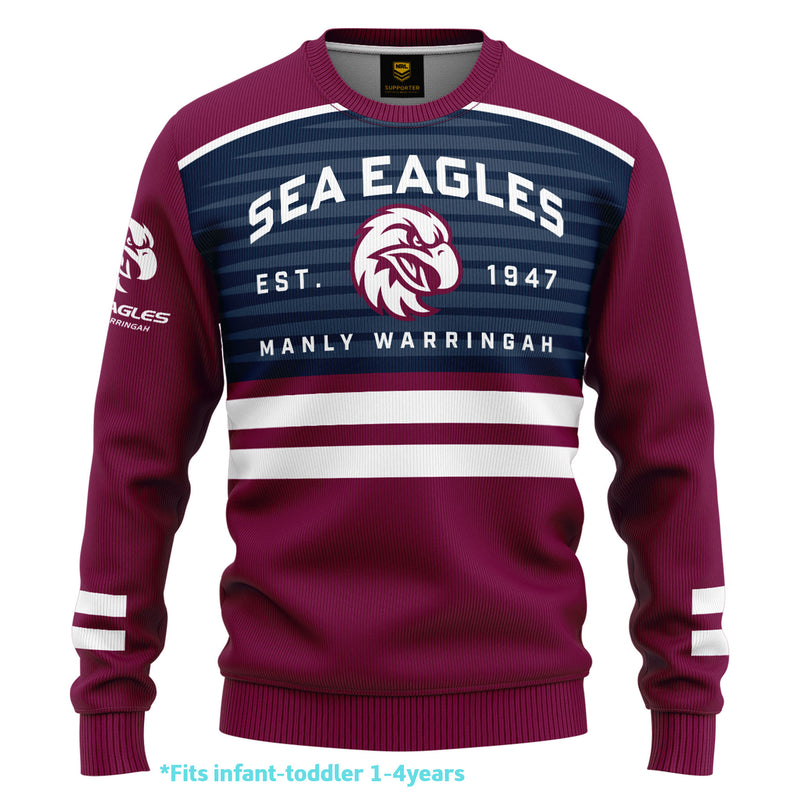 NRL Sea Eagles Kids 'Victory' Pullover