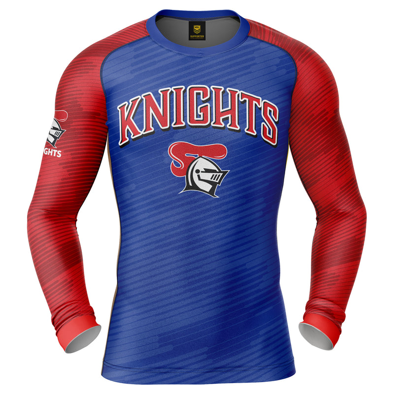 NRL Knights 'Barrel' Rash Vest - Adult