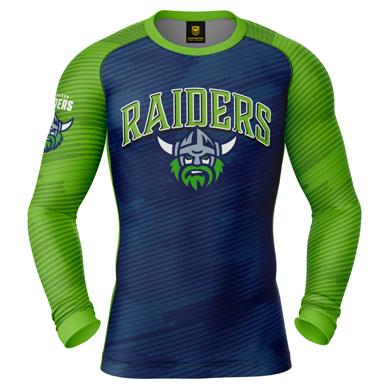 NRL Raiders 'Barrel' Rash Vest - Adult