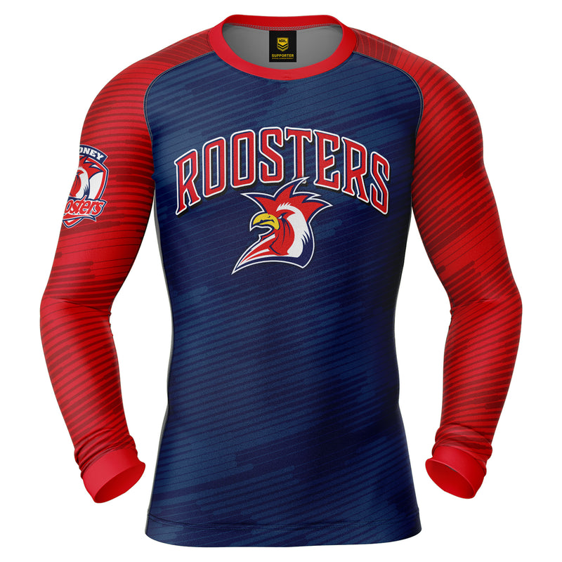 NRL Roosters 'Barrel' Rash Vest -Adult