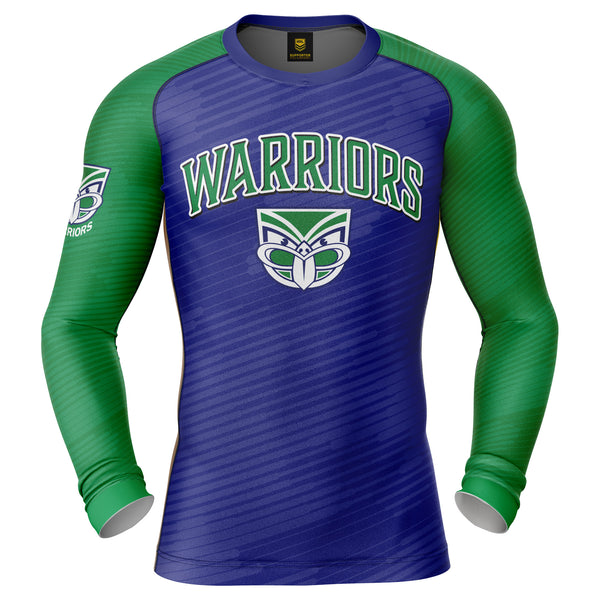 NRL Warriors 'Barrel' Rash Vest - Adult