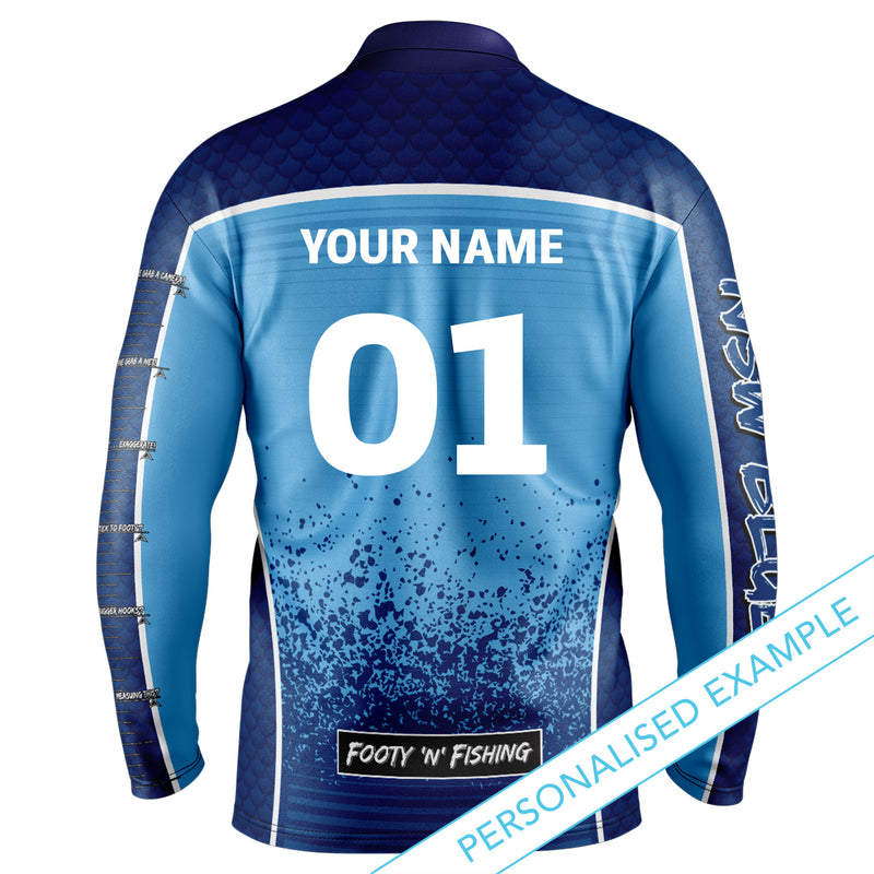 NSW Blues 'Barracuda' Fishing Shirt - Youth