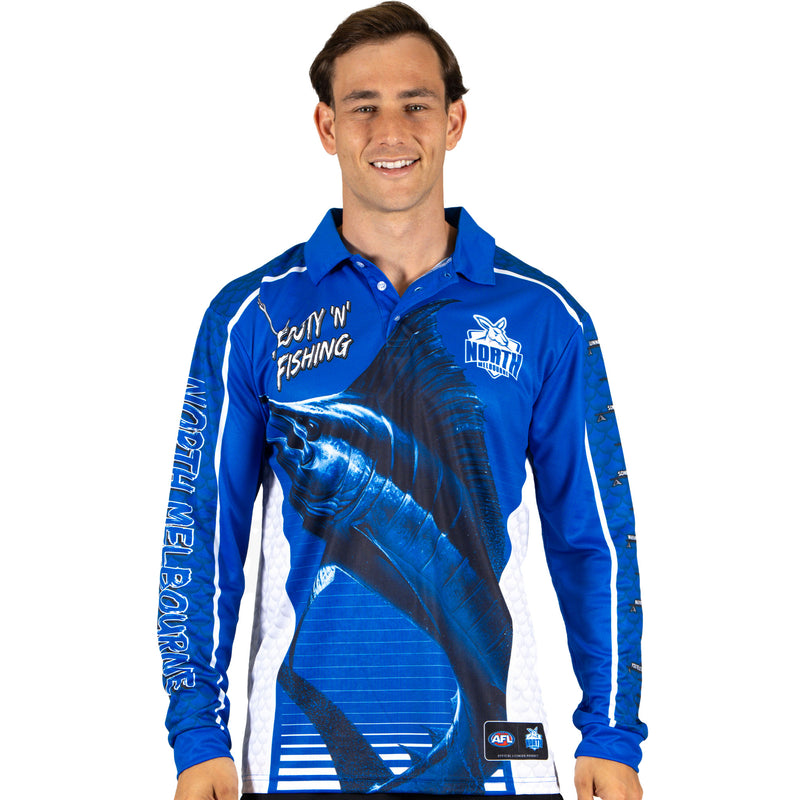 AFL North Melbourne Footy n Fishing Shirt - Adult