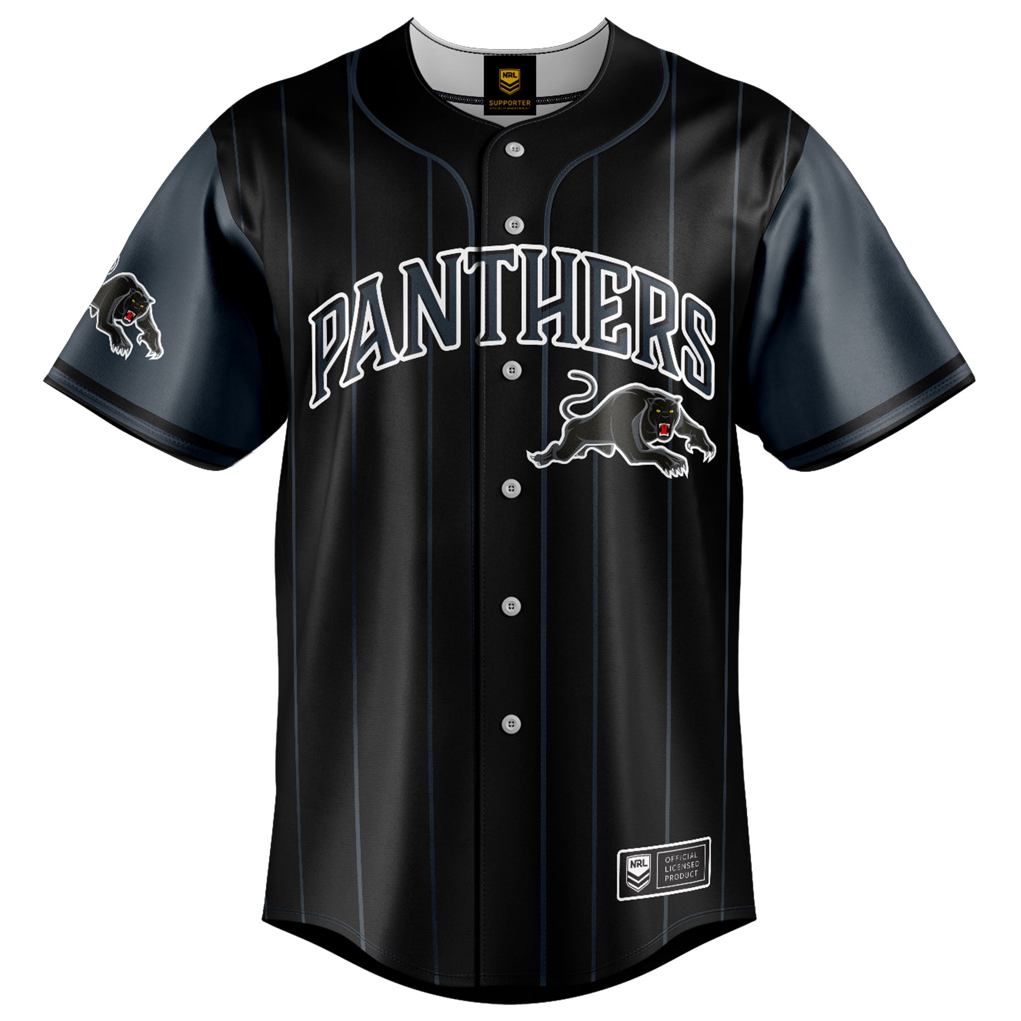 NRL Panthers 'Slugger' Baseball Shirt | Ashtabula