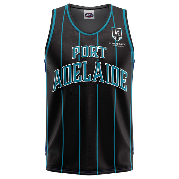 AFL Port Adelaide 'Harlem' Basketball Singlet - Youth