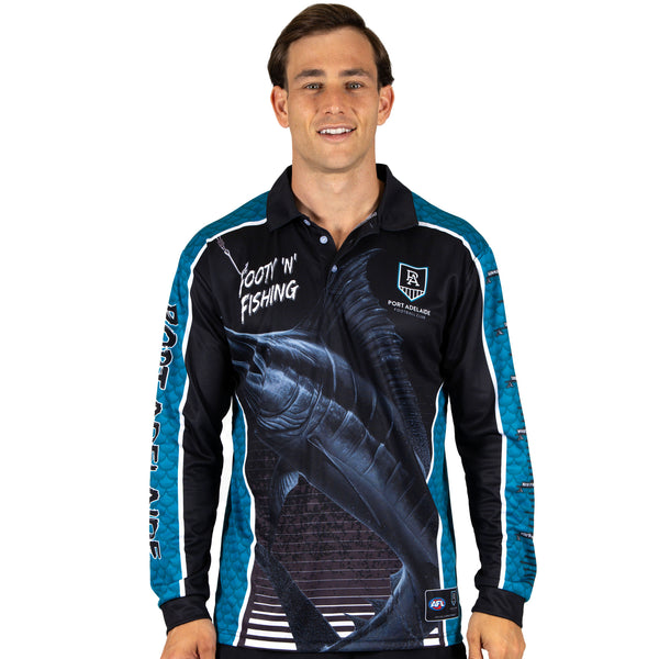 AFL Port Adelaide Footy n Fishing Shirt - Adult