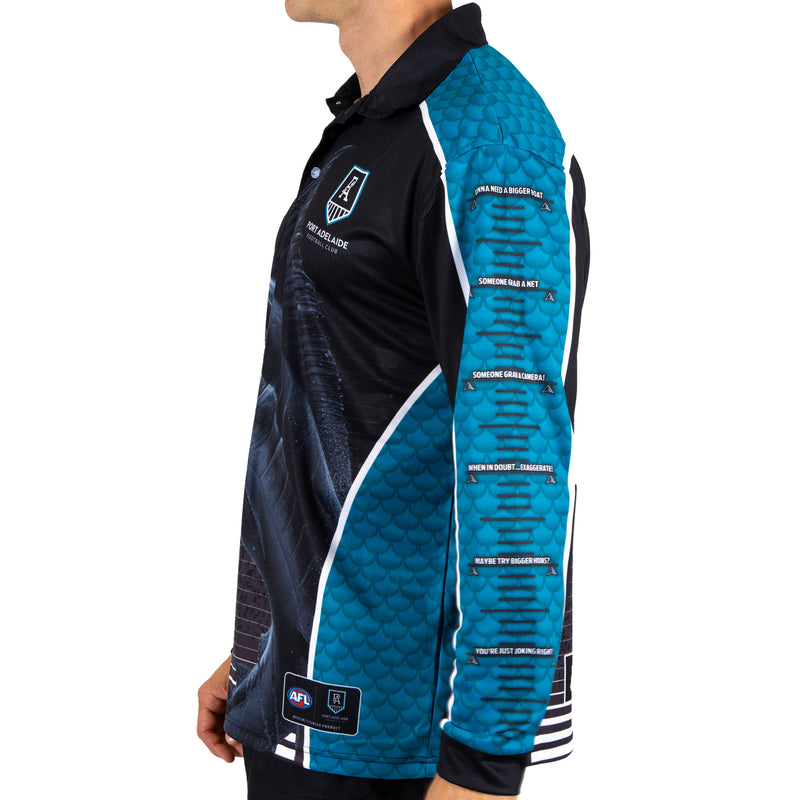 AFL Port Adelaide Footy n Fishing Shirt - Adult