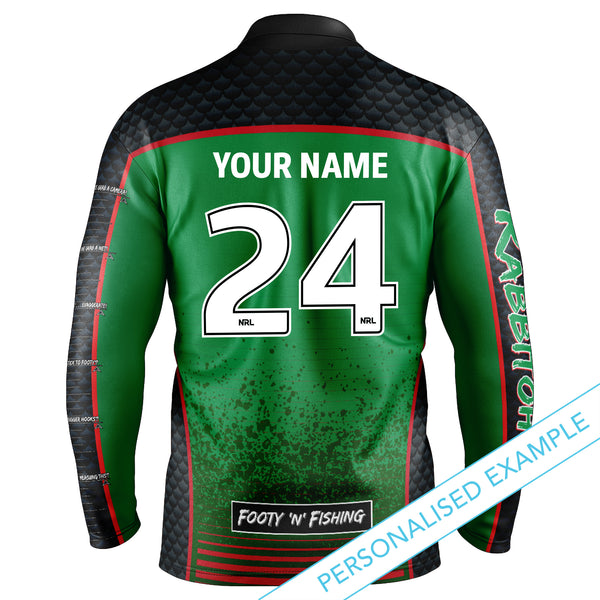 NRL Rabbitohs 'Barracuda' Fishing Shirt - Youth