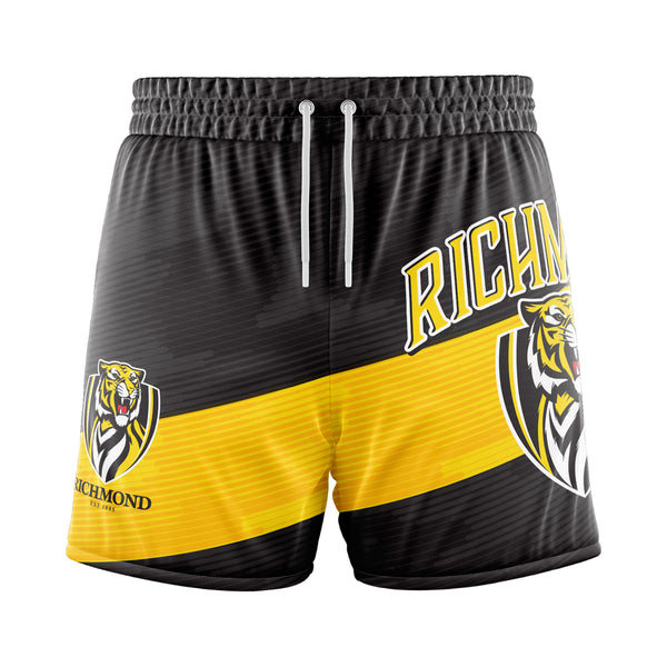 AFL Richmond Tigers 'Barrel' Board Shorts - Youth