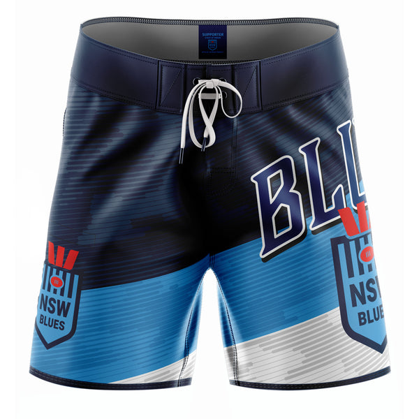 NSW Blues 'Barrel' Board Shorts - Youth - Ashtabula