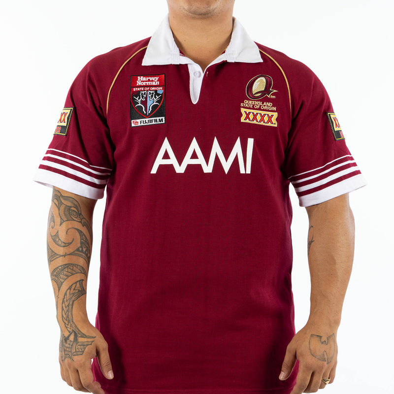 QLD Maroons 2006 NRL Retro Jersey - Ashtabula