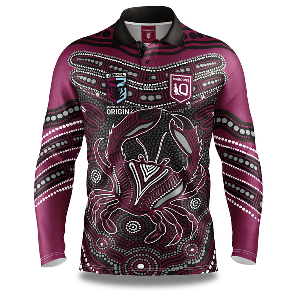 QLD Maroons 'Karumba' Fishing Shirt - Youth - Ashtabula