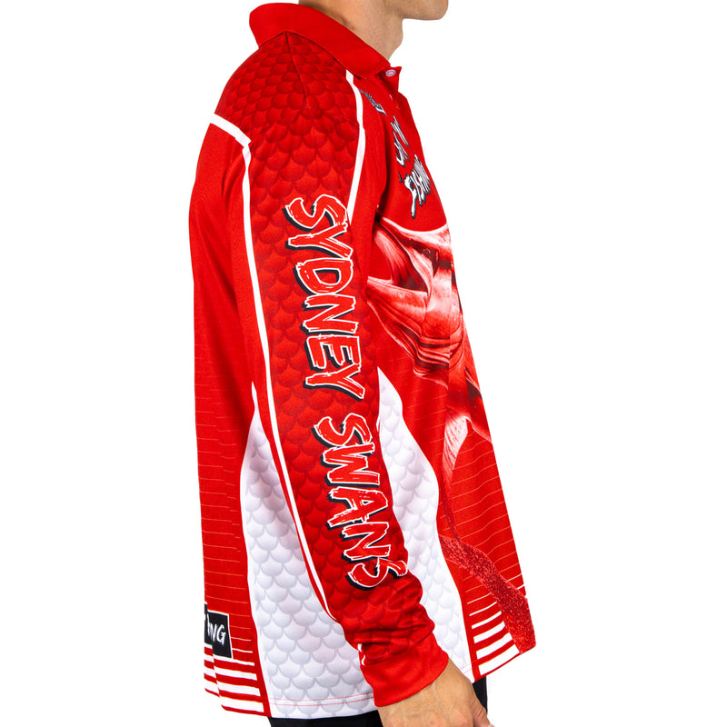 AFL Sydney Swans Footy n Fishing Shirt - Adult