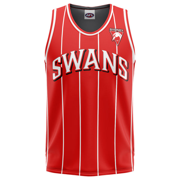 AFL Sydney Swans 'Harlem' Basketball Singlet - Adult