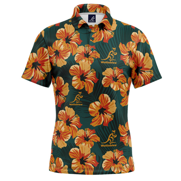 Wallabies 'Aloha' Golf Polo - Ashtabula