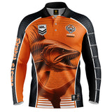 NRL Wests Tigers 'Barracuda' Fishing Shirt - Youth - Ashtabula