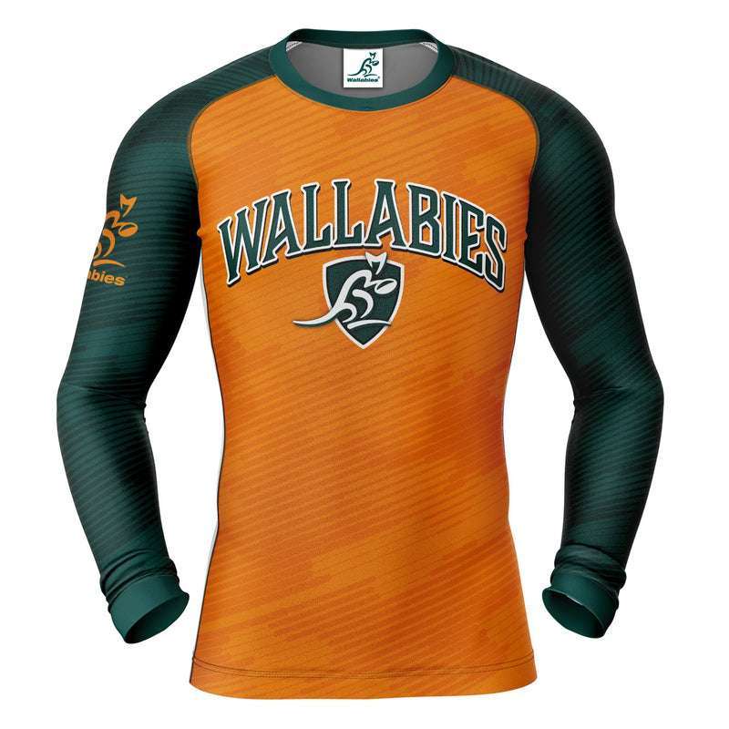 Wallabies 'Barrel' Rash Vest - Adult