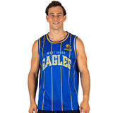 AFL West Coast Eagles 'Harlem' Basketball Singlet - Adult