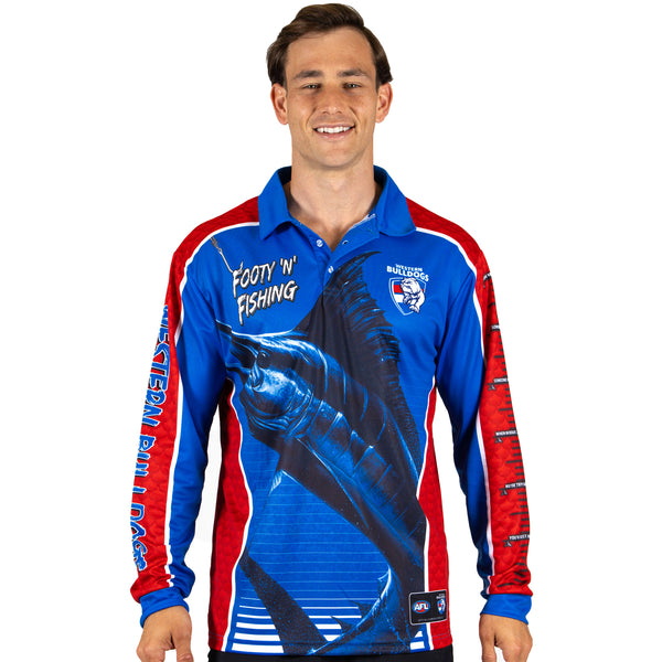 AFL Western Bulldogs Footy n Fishing Shirt - Adult