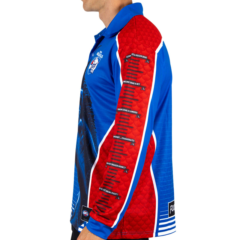 AFL Western Bulldogs Footy n Fishing Shirt - Adult