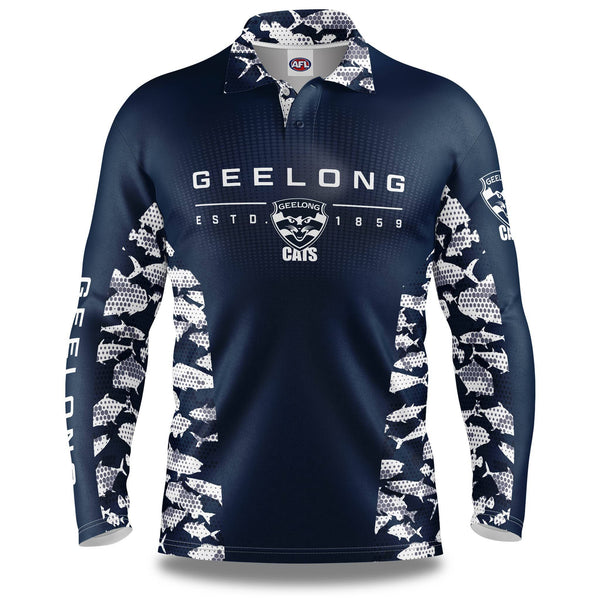 Buy 2019 Geelong Cats Fishing Shirt - Adult - AFL Guernseys