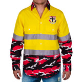 AFL St Kilda 'Camo' Hi-Vis Work Shirt - Ashtabula