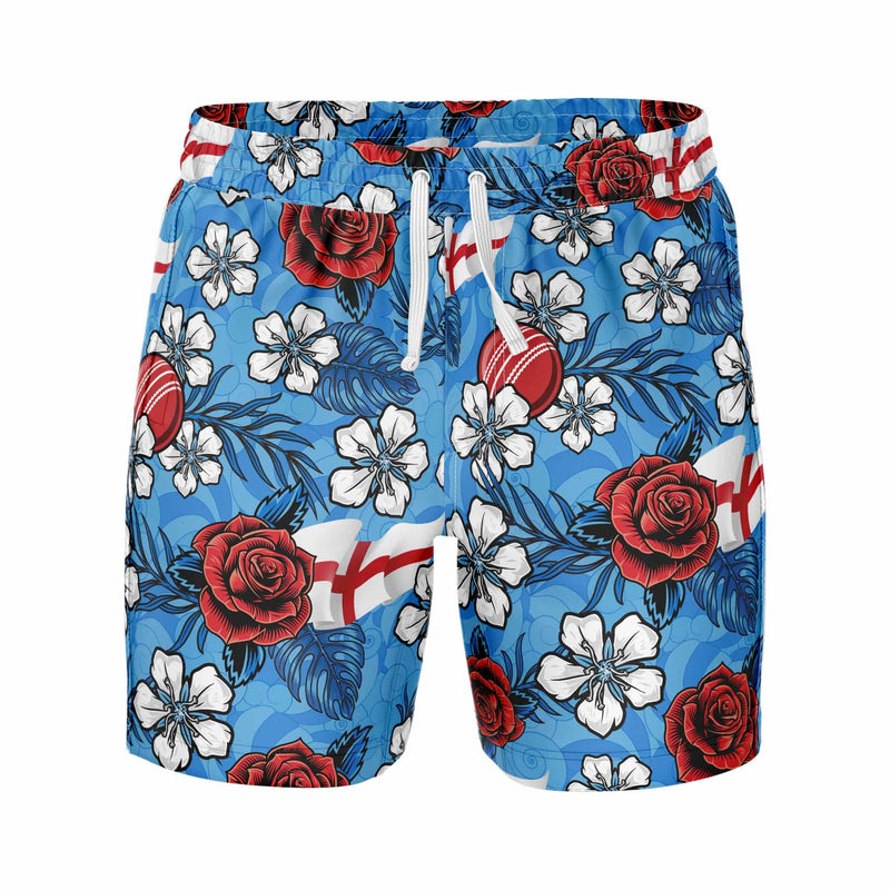 Cricket Australia England 'Rosey' Hawaiian Shorts - Ashtabula